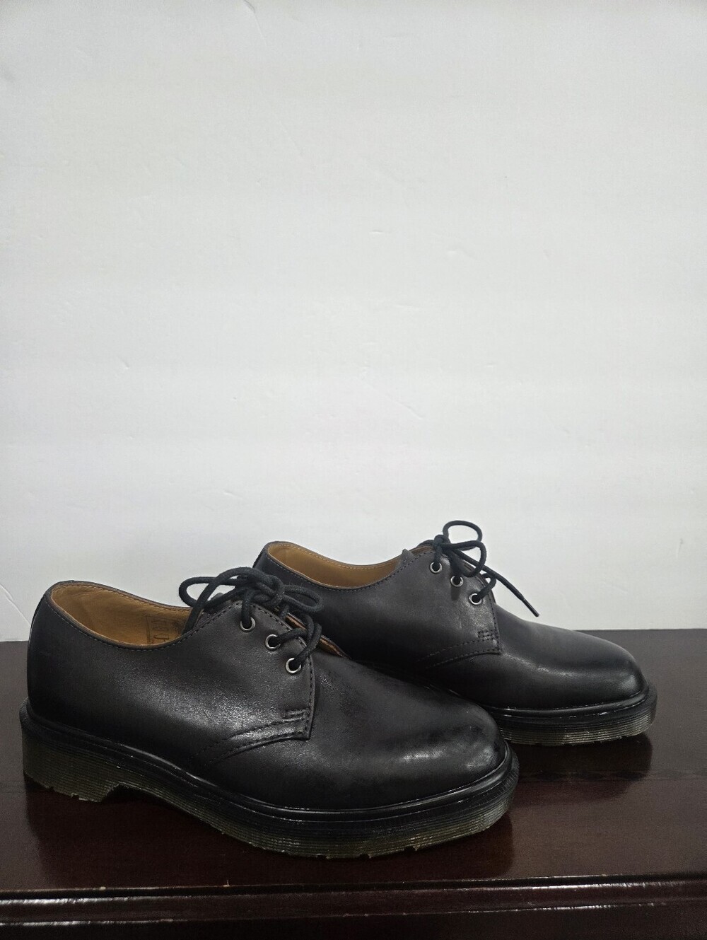 Dr.Martens Classic Black purple Women's Leather Derby Shoes Sz.7